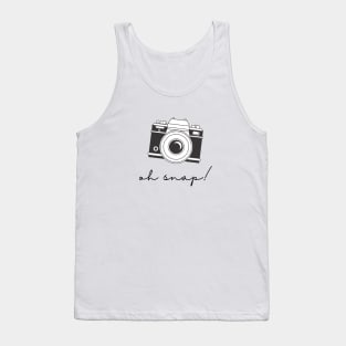 Camera, Oh snap t-shirt. Travel and adventures Tank Top